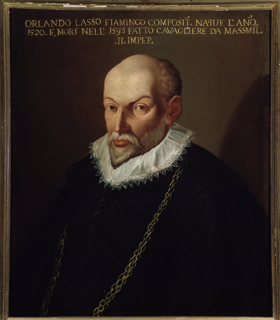 Flanderin säveltäjän Roland de Lassuksen (1532-1594) muotokuva tekijältä Italian School