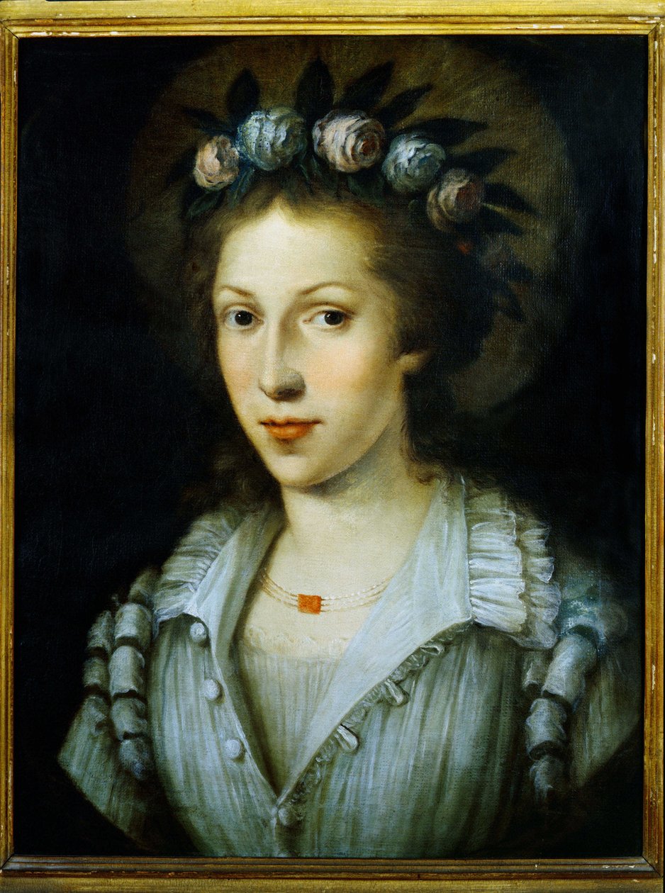 Muotokuva Sainte Marie Madeleine of Pazzista, Saint Maria Magdalene de Pazzi tekijältä Italian School