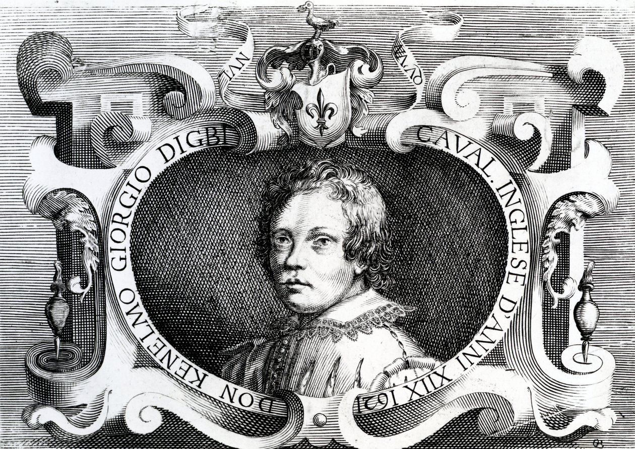 Sir Kenelm Digbyn muotokuva, 1621 tekijältä Italian School