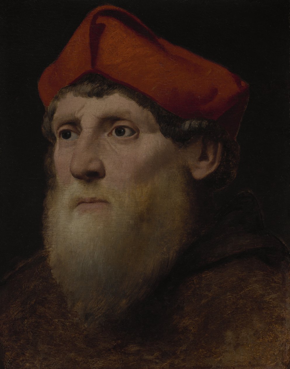Muotokuva parrakkaasta prelaatista, n. 1520-1540 tekijältä Italian School