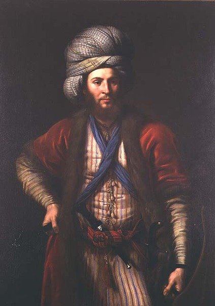 Unkarilaisen soturin muotokuva, Firenzen koulu, n. 1650 tekijältä Italian School