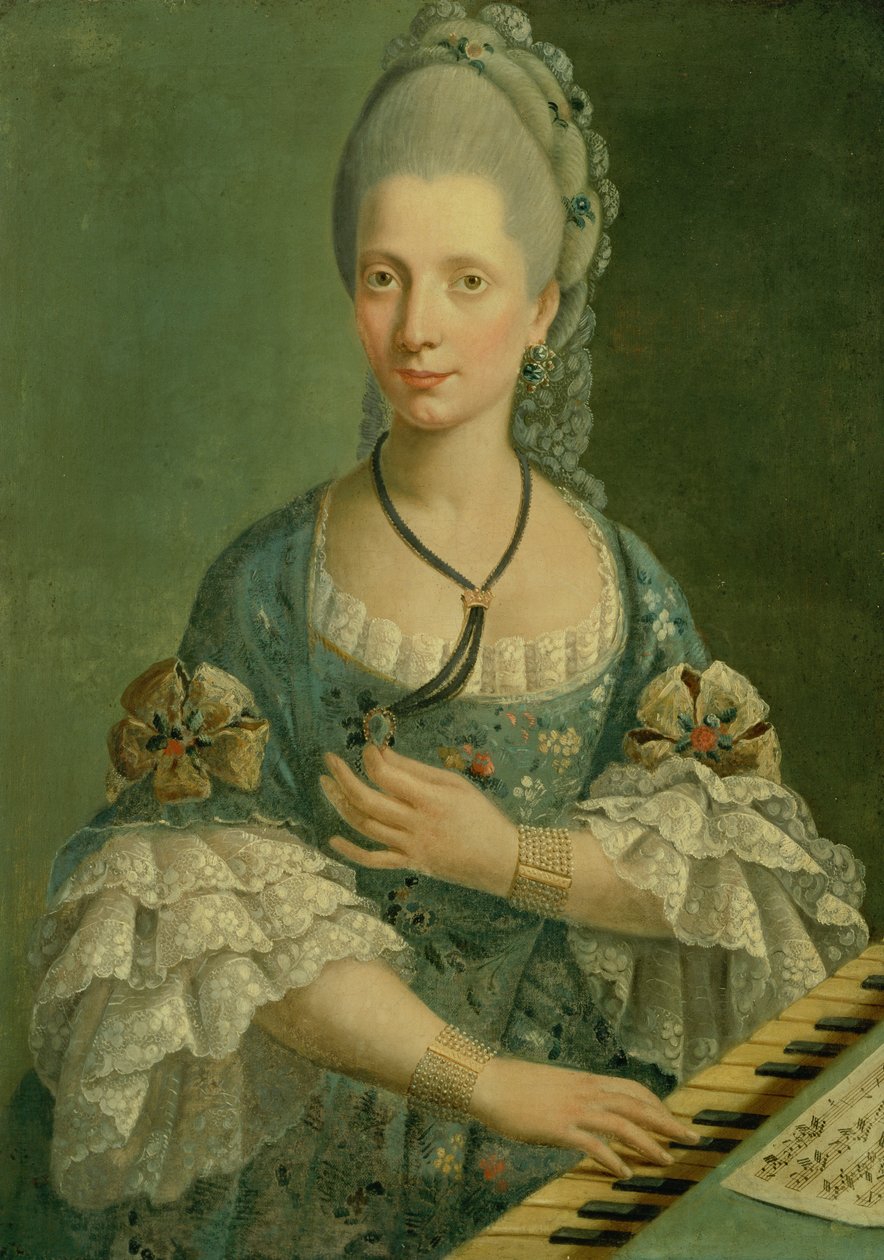Pianistin muotokuva (öljy kankaalle) tekijältä Italian School
