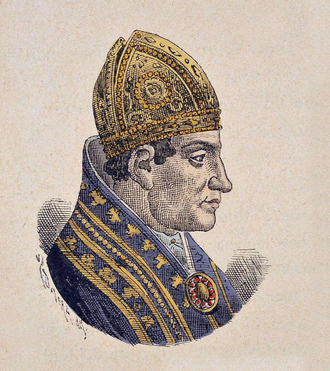 Antipaavi Johannes XXIII:n muotokuva (Giovanni, Ioannes) (1410-1415) tekijältä Italian School