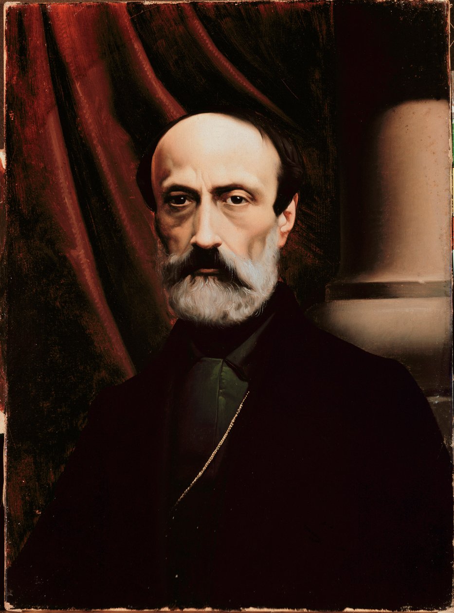 aRetrat del polític republicà italià Giuseppe Mazzini (pintura finlandesa tekijältä Italian School