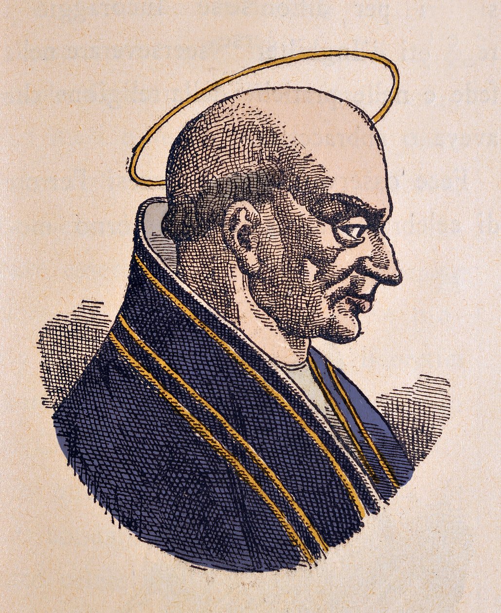 Paavi Adeodat tai Dieudonne Ier (615-618) muotokuva tekijältä Italian School