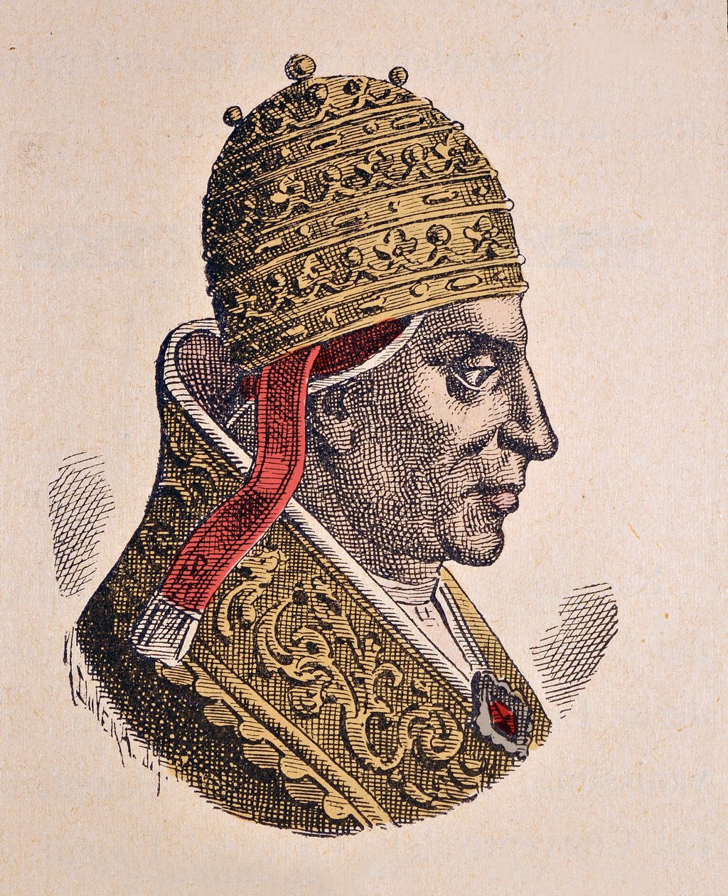 Paavi Alexandre II:n muotokuva (Aleksanteri tai Alessandro) (1061-1073) tekijältä Italian School