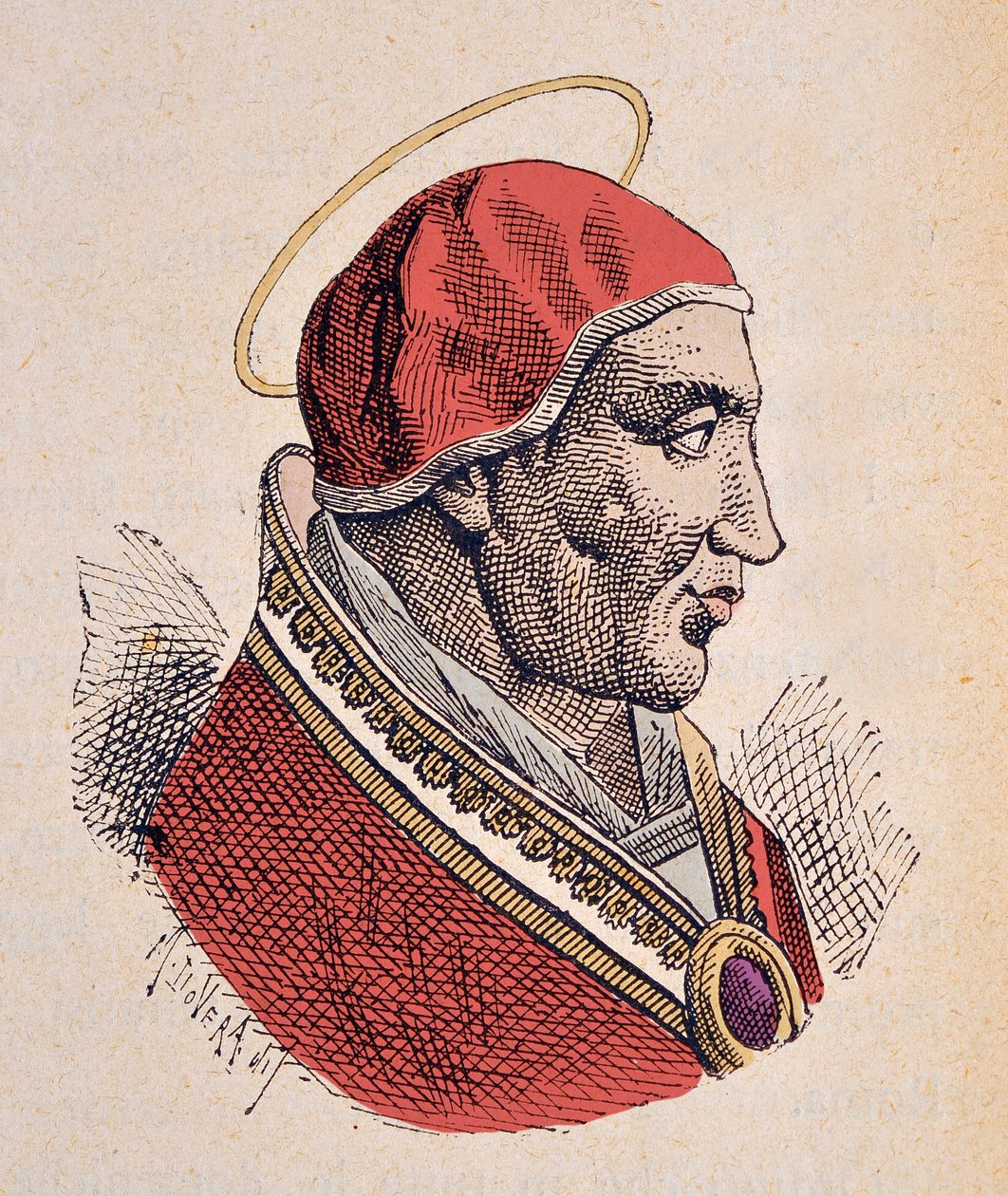 Paavin ylösnousemus II muotokuva (Anastasios, Anastasios) (496-498) tekijältä Italian School