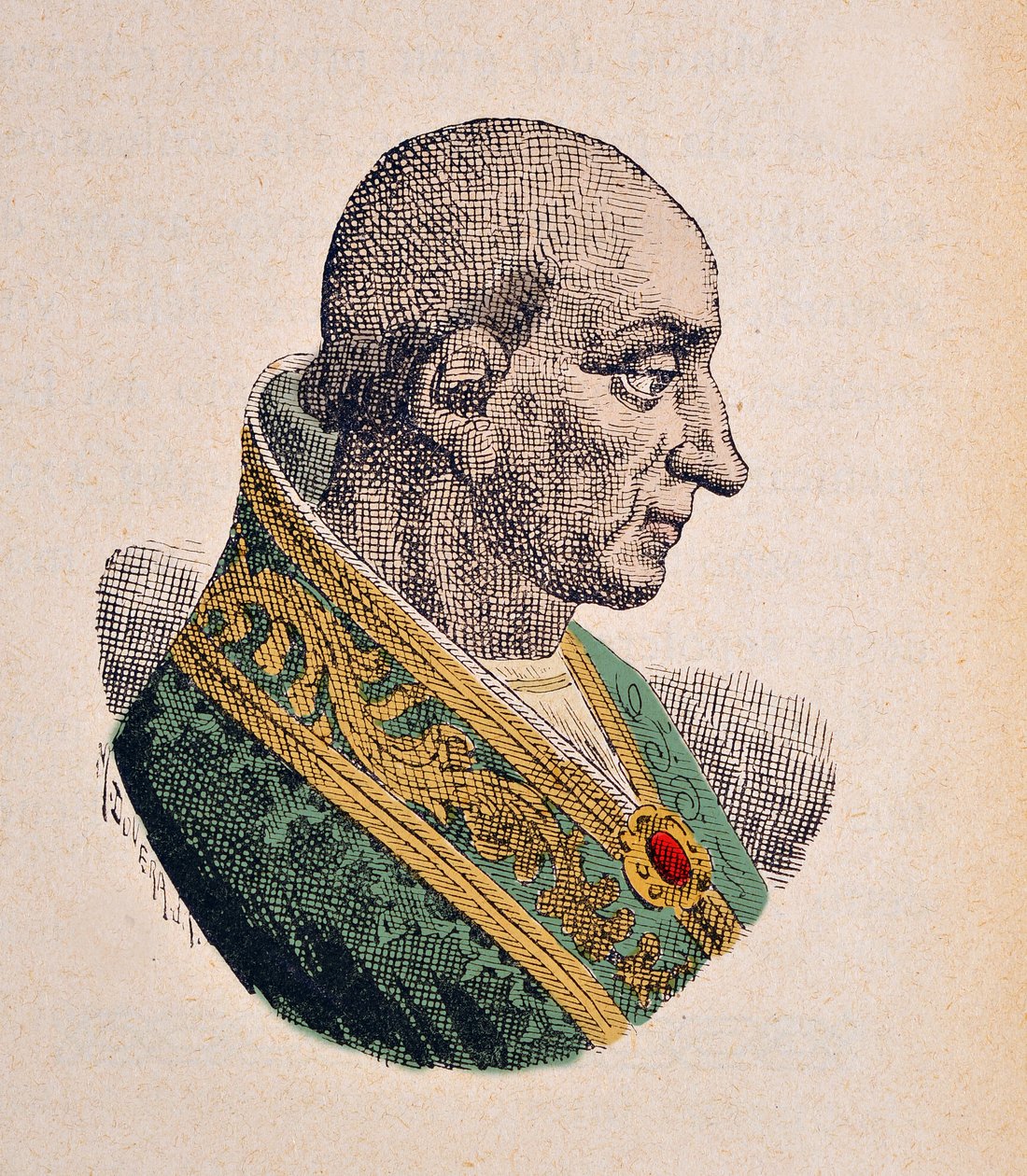 Paavi Benoit XI:n muotokuva (benedetto, Benedictus tai Benedictus) (1303-1304) tekijältä Italian School