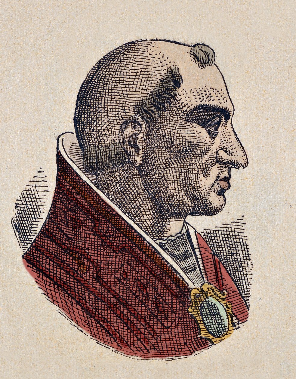Paavi Bonifacius II:n muotokuva (Bonifacius tai Bonifacio) (530-532) tekijältä Italian School