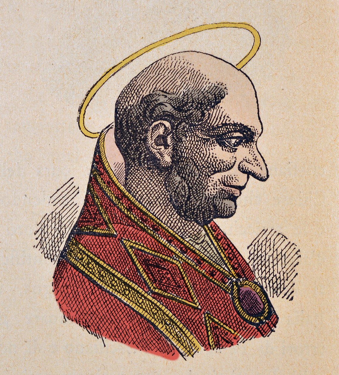 Paavi Bonifacius Ierin muotokuva (Bonifacio, Bonifacius I) (419-422) tekijältä Italian School