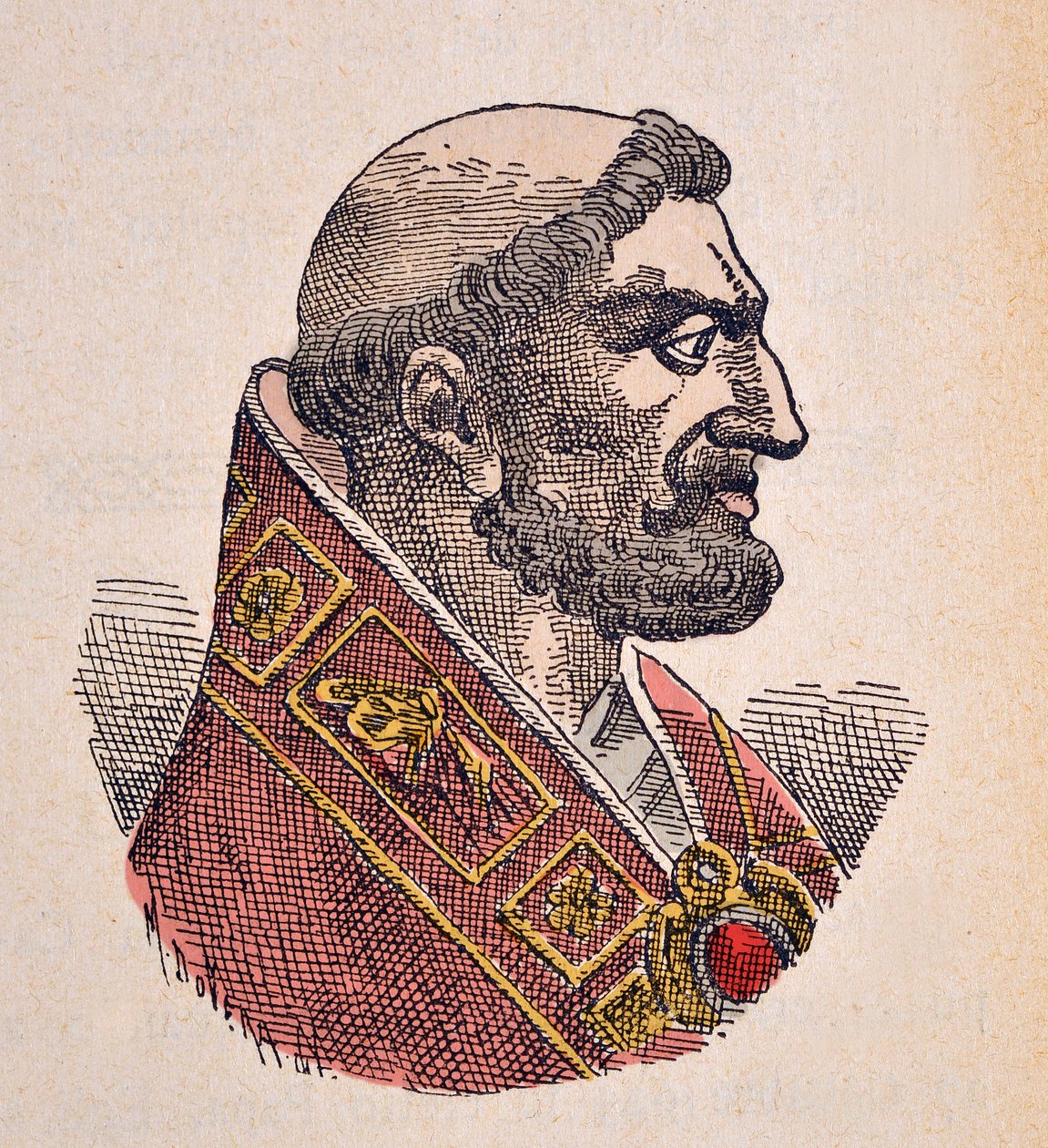 Paavi Bonifacius V:n muotokuva (Bonifacius tai Bonifacio) (619-625) tekijältä Italian School