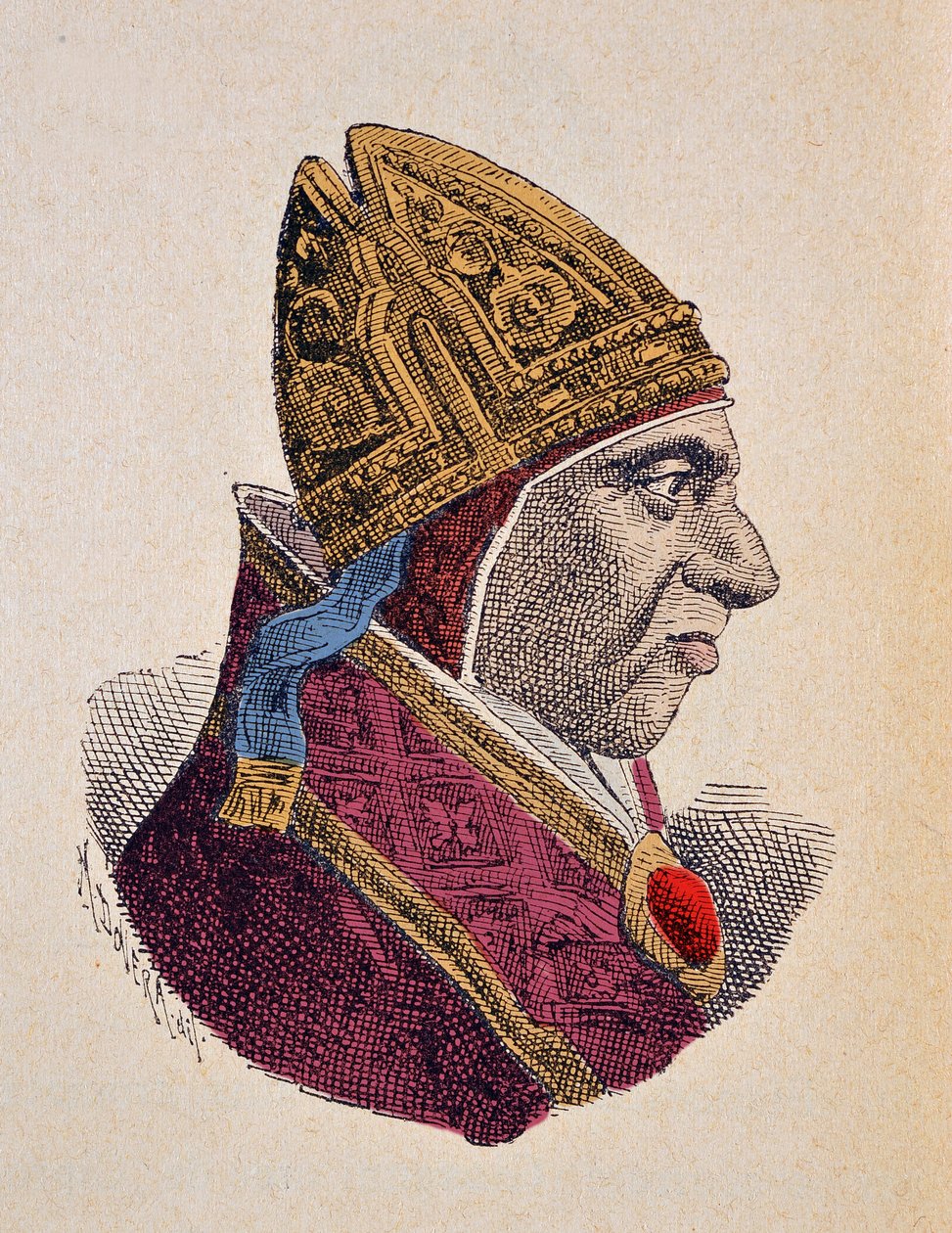 Paavi Calixtus III:n (1455-1458) muotokuva tekijältä Italian School