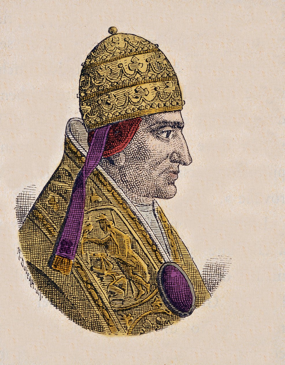 Paavi Klemens II:n muotokuva (Clemente tai Clemens) (1046-1047) tekijältä Italian School