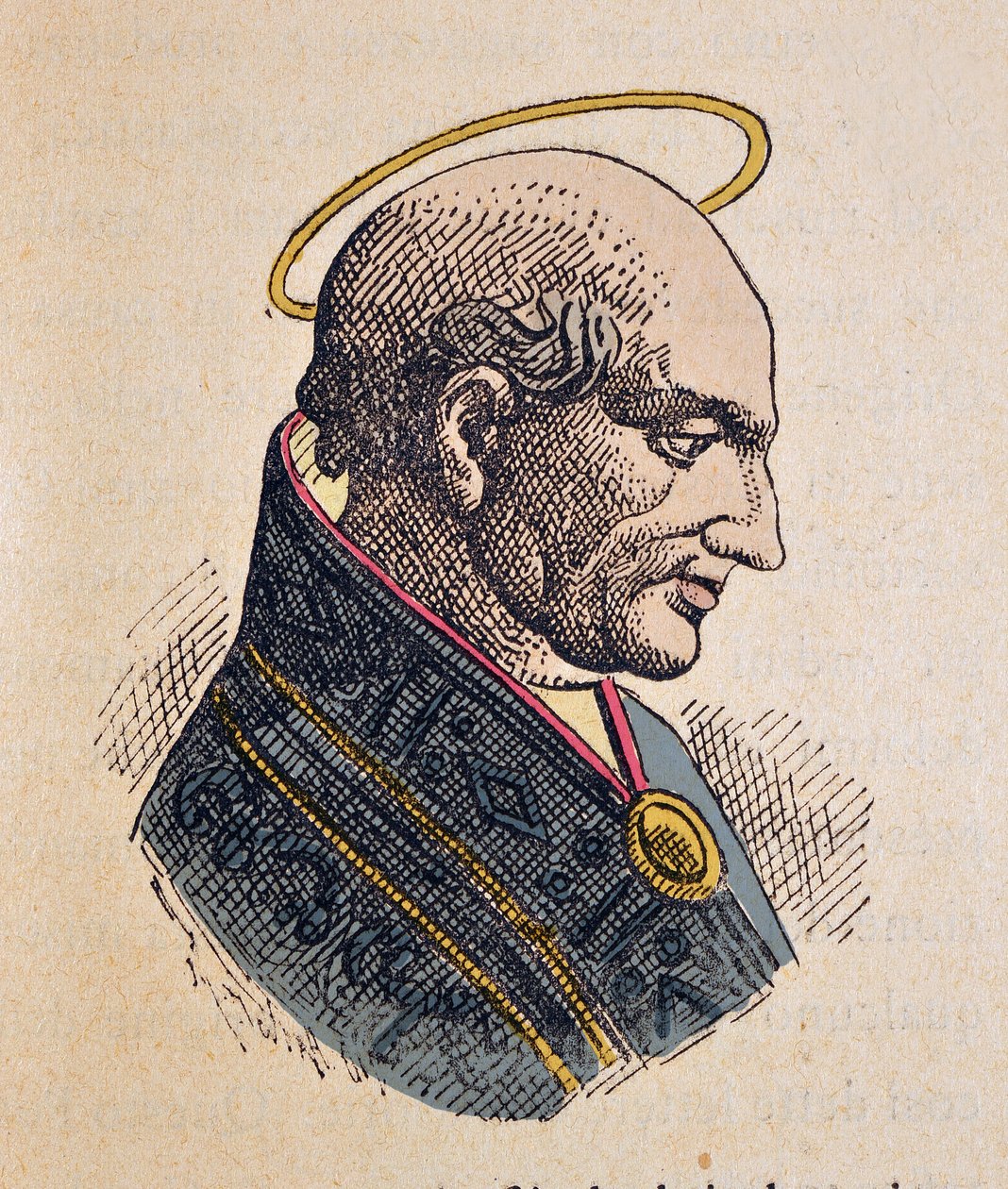 Paavi Damasus I:n muotokuva (Damasus, Damaskos) (366-384) tekijältä Italian School