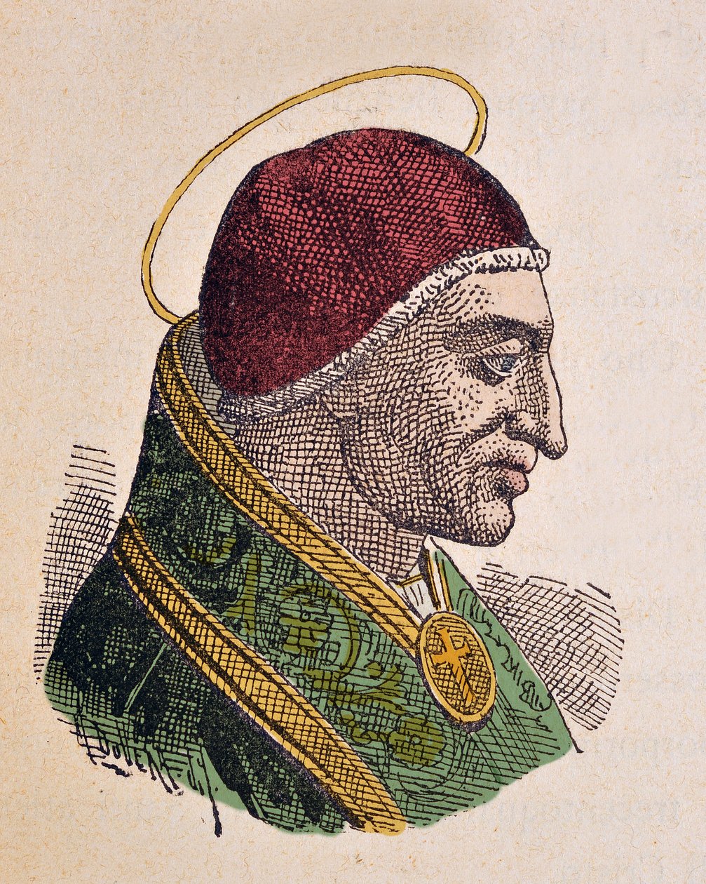 Paavi Denysin (Dionysius tai Dionisio) muotokuva (259-268) tekijältä Italian School