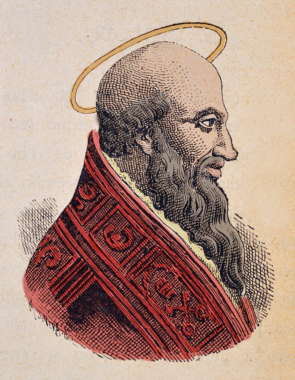 Paavi Eleutheren muotokuva (n. 175-189) tekijältä Italian School