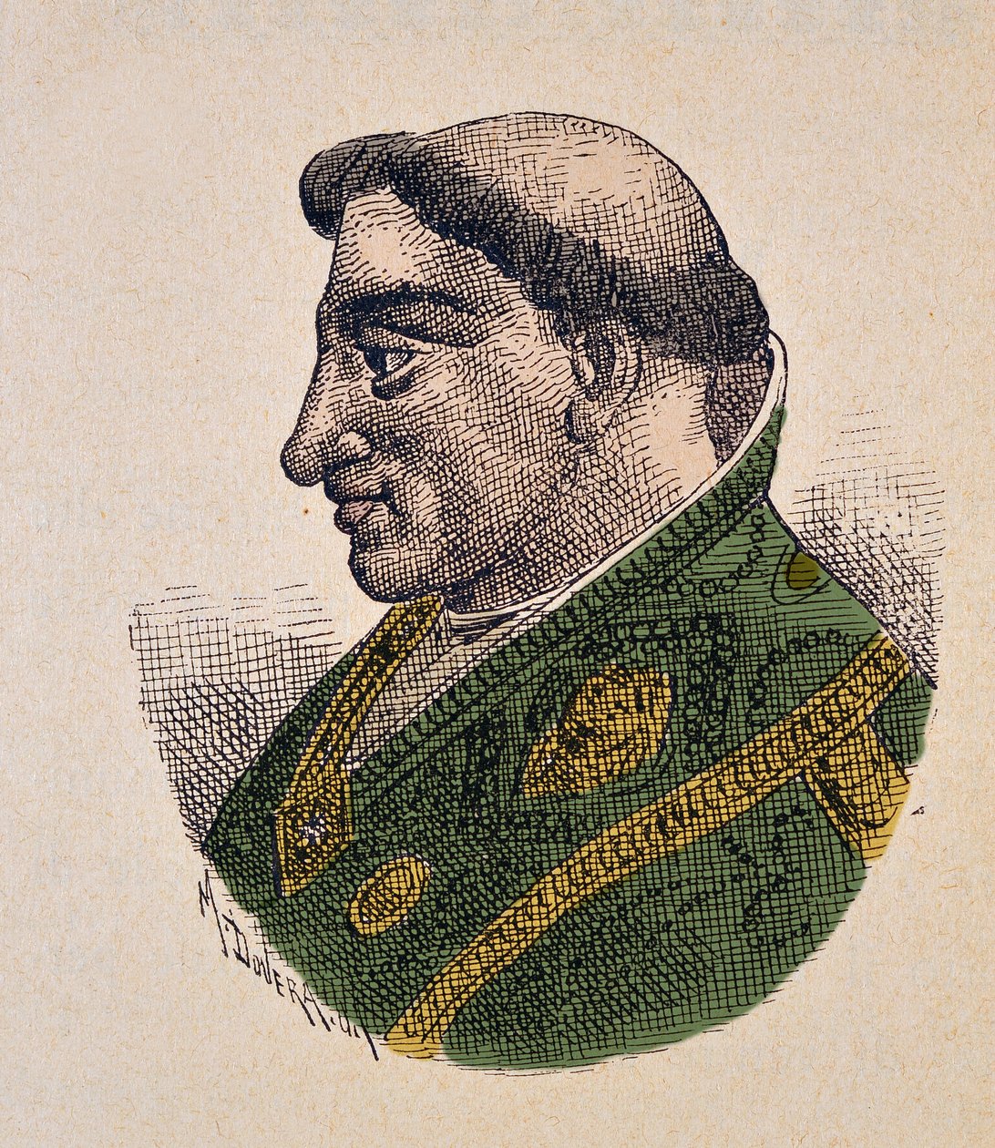 Paavi Etienne VI:n muotokuva (Stephen, Stefano tai Stephanus) (896-897) tekijältä Italian School