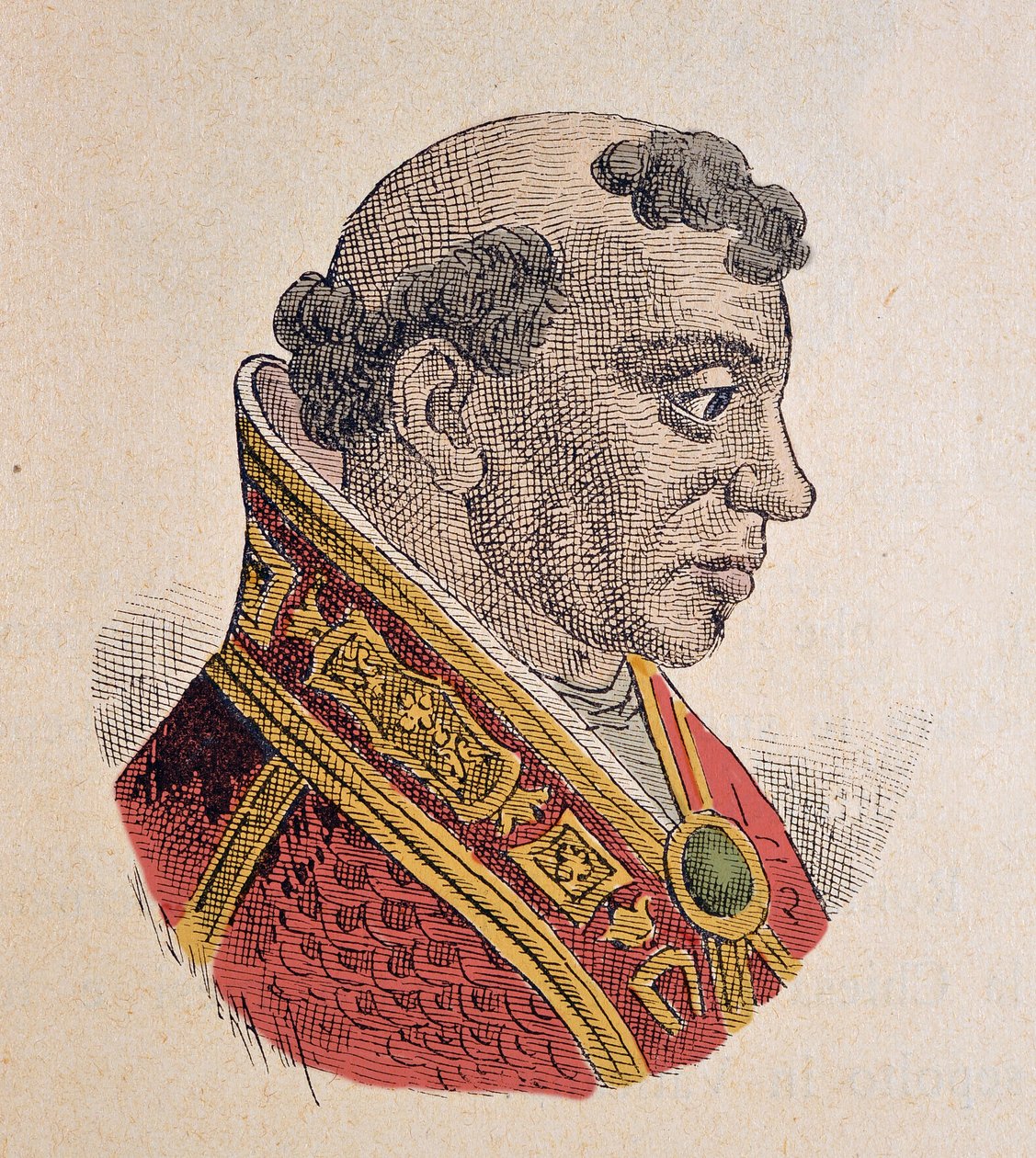 Paavi Formosen muotokuva (Formoso, Formosus) (891-896) tekijältä Italian School