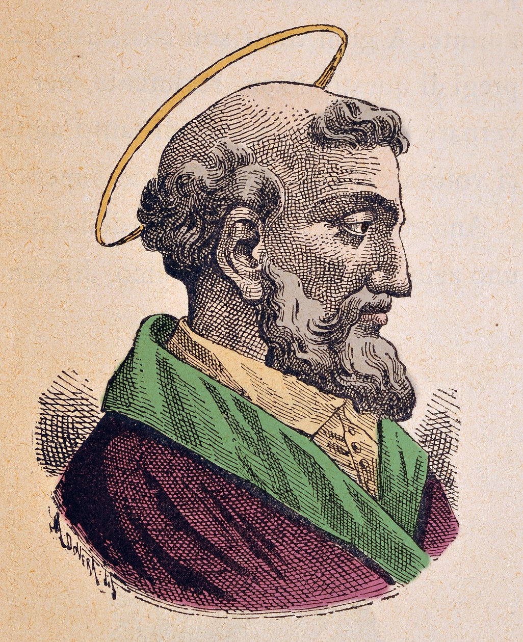 Paavi Hyginin muotokuva (136/138-142) tekijältä Italian School