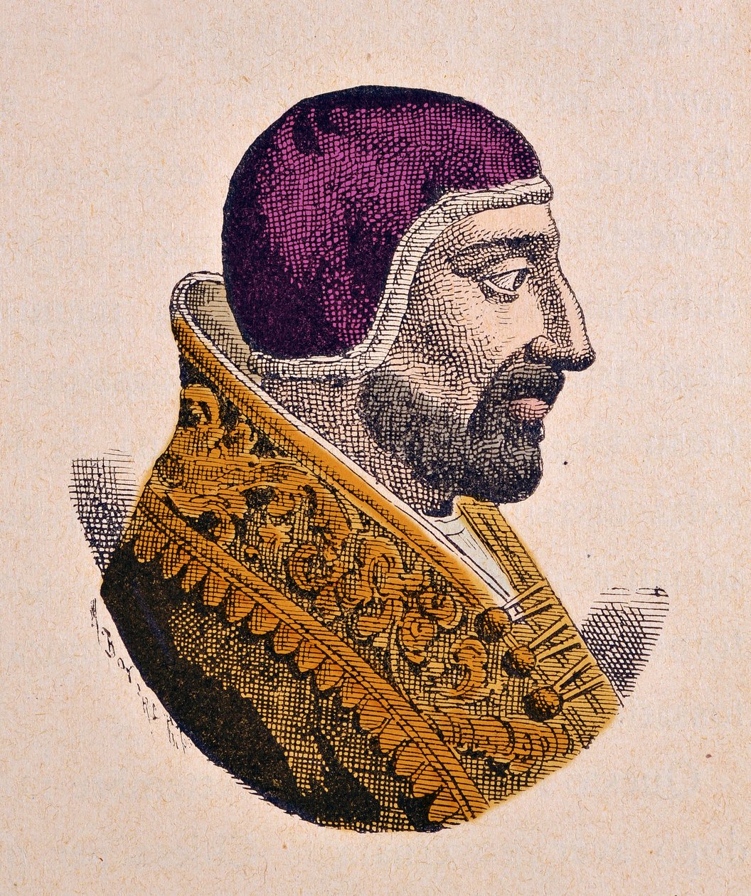 Paavi Innocentius VI:n muotokuva (Innocenzo, Innocentius) (1352-1362) tekijältä Italian School