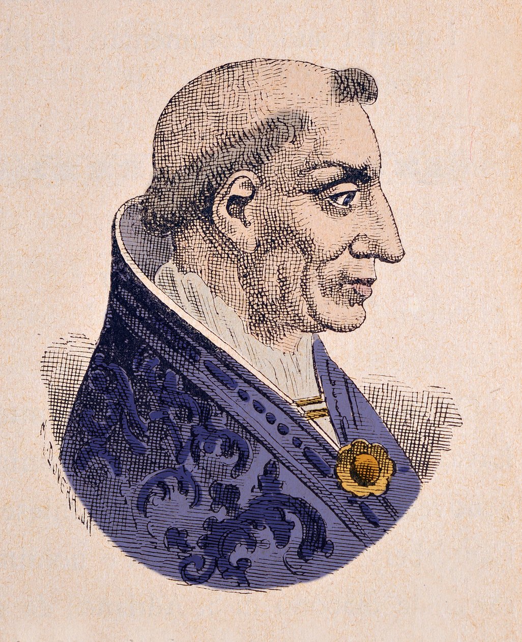 Paavi Innocentius V:n muotokuva (Innocenzo, Innocentius) (1276) tekijältä Italian School