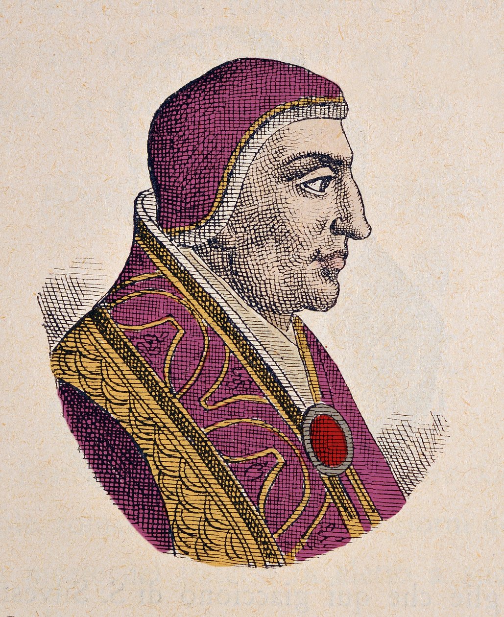 Paavi Johannes XVIII:n muotokuva (Giovanni, Ioannes) (1003-1009) tekijältä Italian School