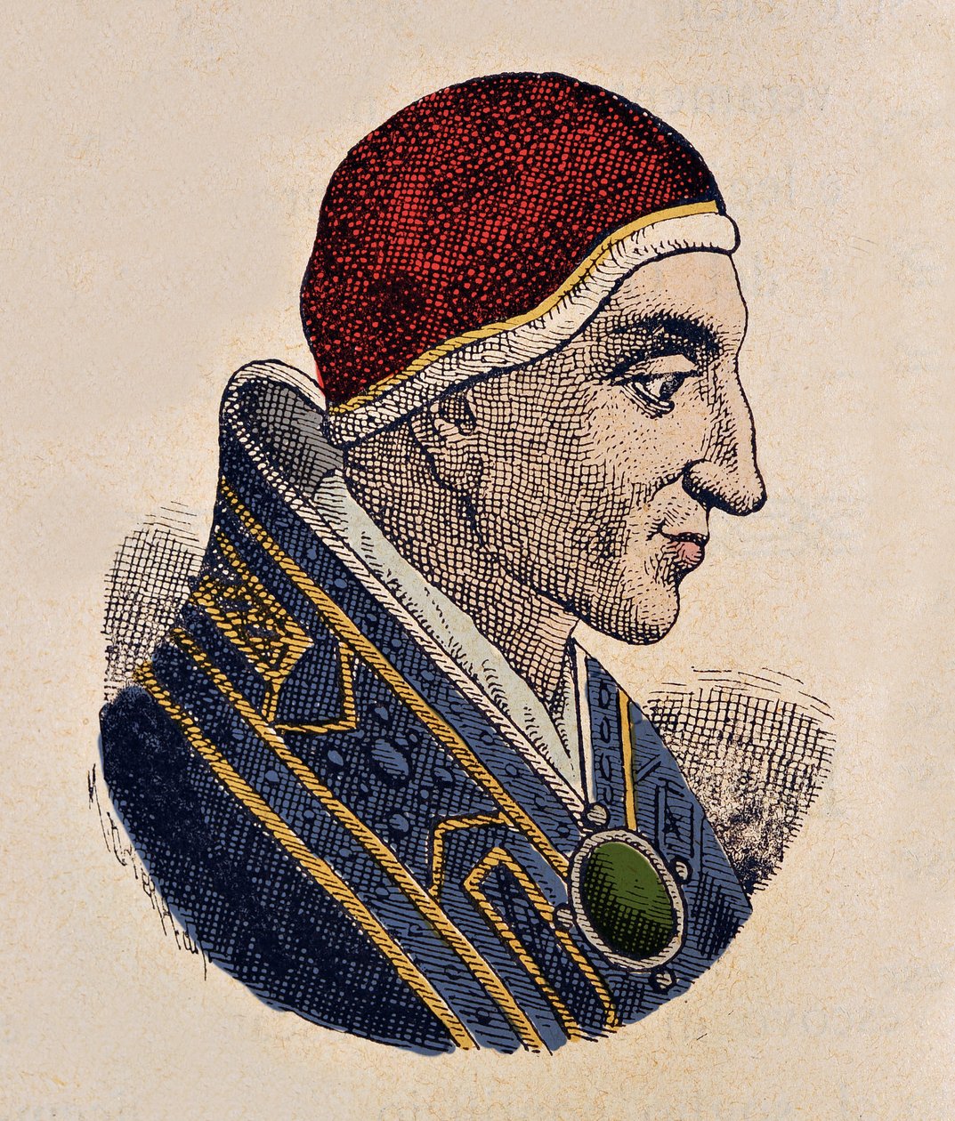 Paavi Johannes XV:n muotokuva (Giovanni, Ioannes) (985-996) tekijältä Italian School