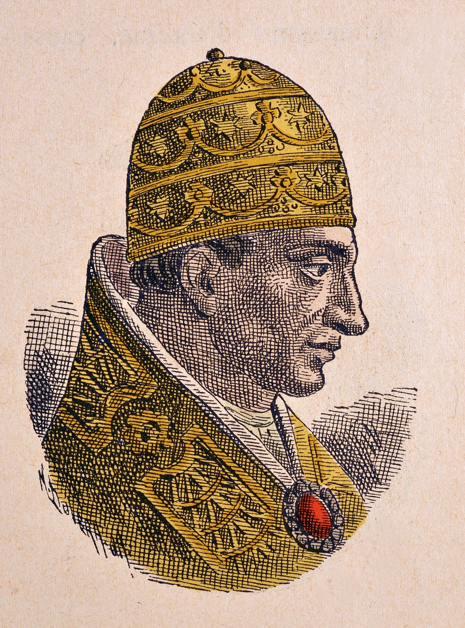 Paavi Johannes X:n muotokuva (Giovanni, Ioannes) (914-928) tekijältä Italian School