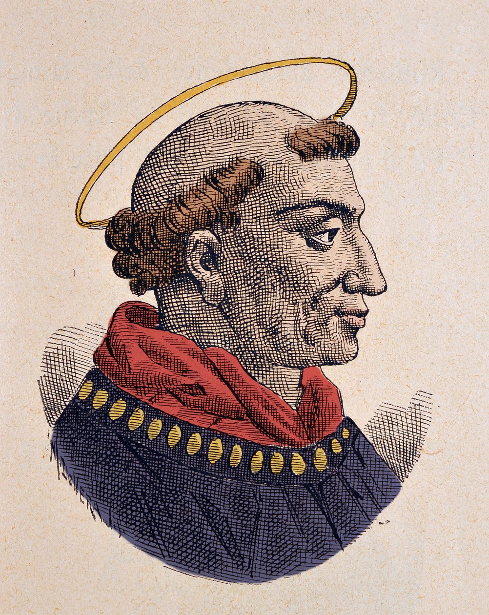 Paavi Leon IV:n muotokuva (Leo, Leone) (847-855) tekijältä Italian School