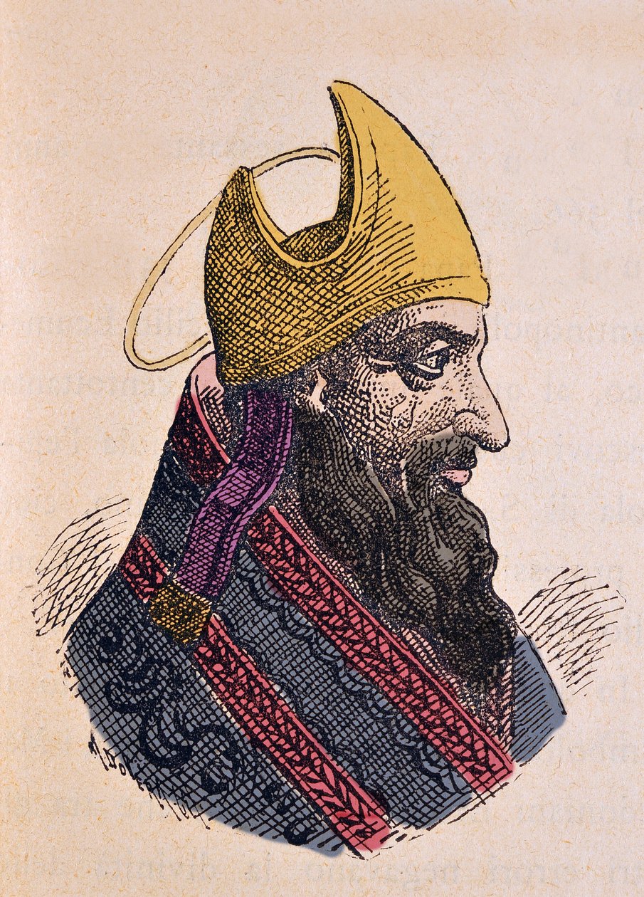 Paavi Liberen muotokuva (Liberius tai Liberius) (352-366) tekijältä Italian School