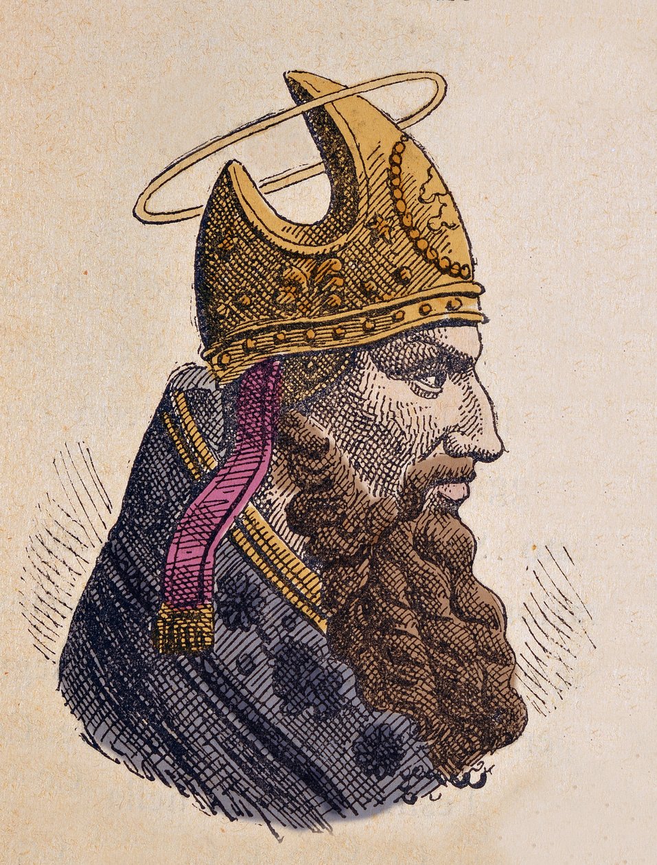 Paavi Marcin muotokuva (Mark tai Marcus tai Marco) (335-336) tekijältä Italian School