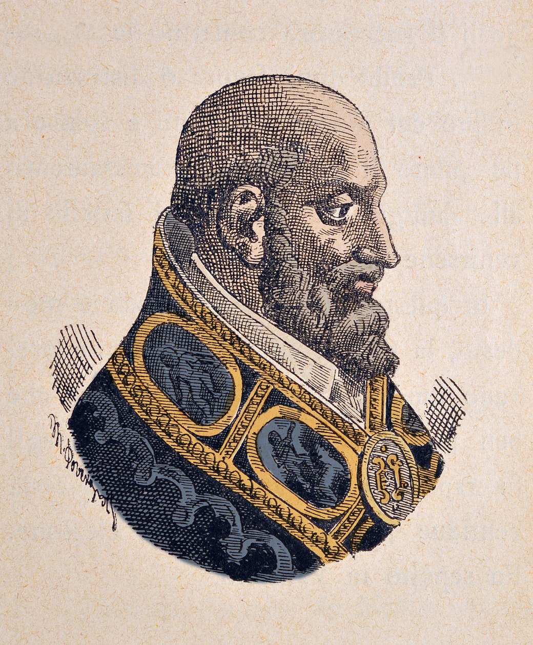 Paavi Marcel II:n (Marcellus tai Marcello) muotokuva (1555) tekijältä Italian School