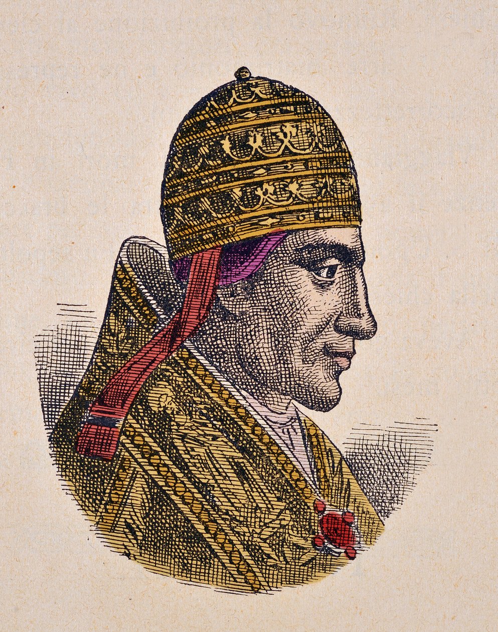 Paavi Nikolai II:n muotokuva (Nicola, Nicholas tai Nicolo tai Niccolo tai Nicolaus) (1058-1061) tekijältä Italian School