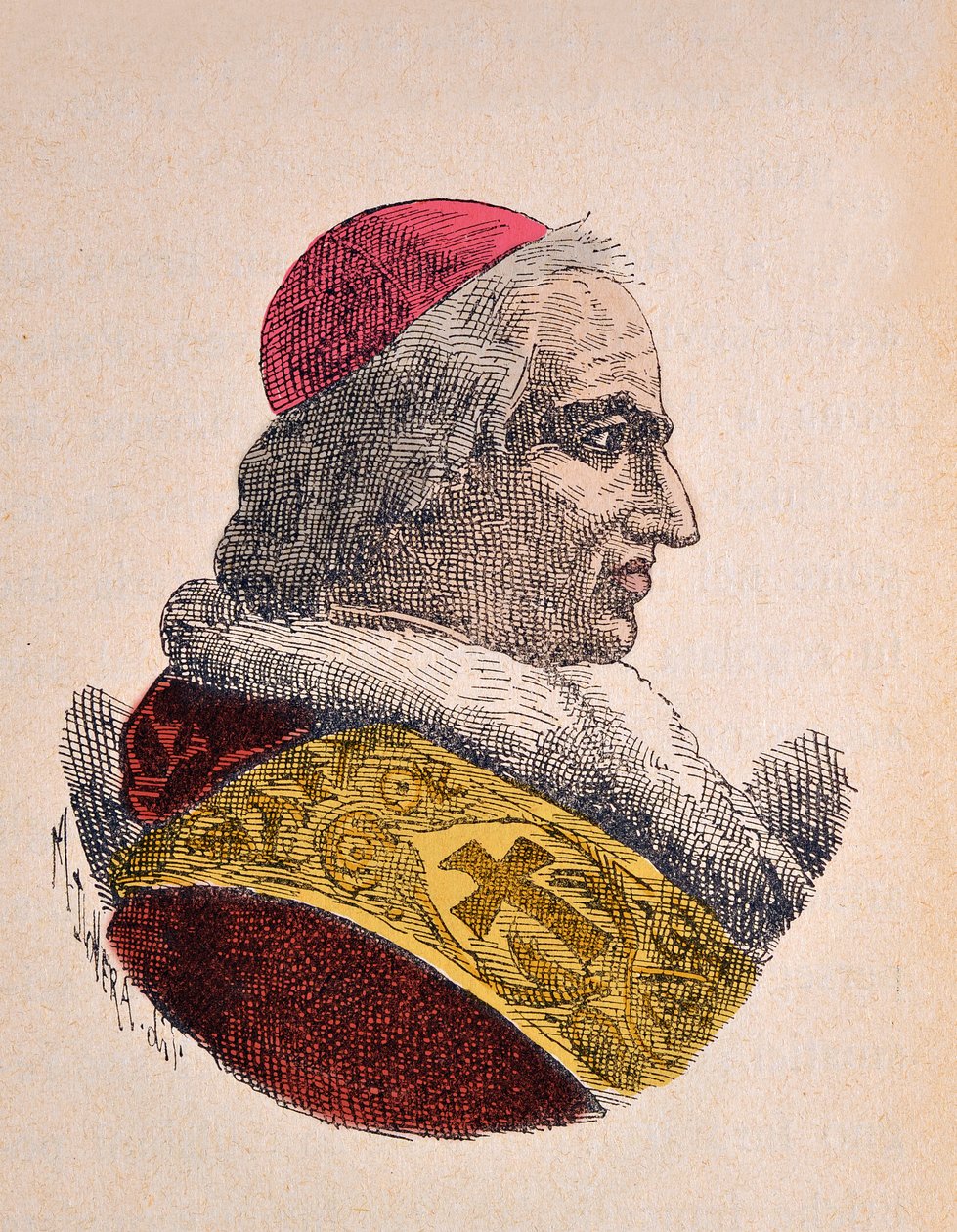 Muotokuva paavi Pie VIII:sta (Pius tai Pio) (1829-1830) tekijältä Italian School