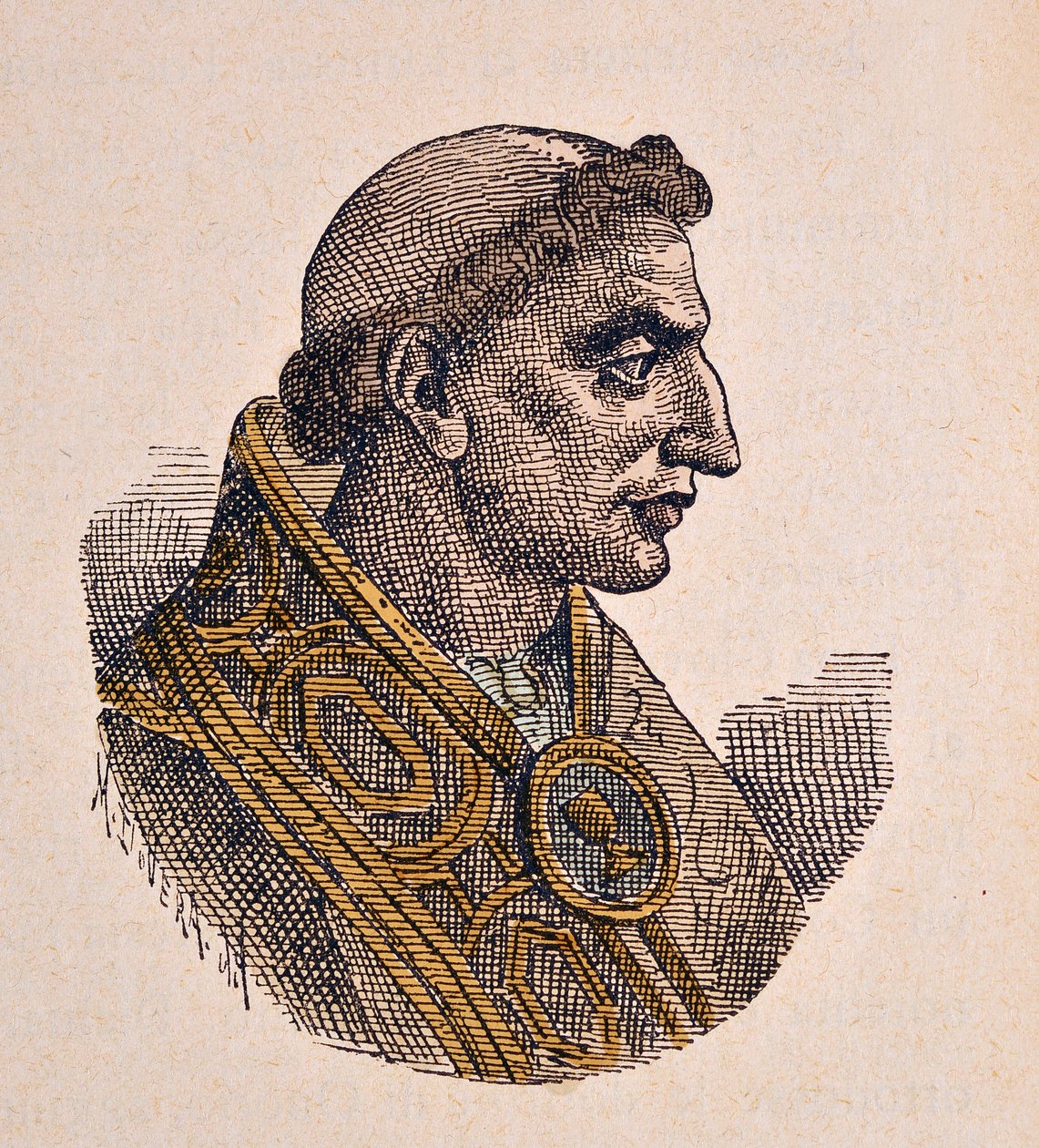 Paavi Severin Ier (Severinus tai Severino) muotokuva (638/640) tekijältä Italian School