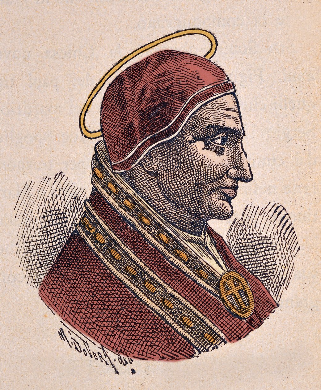 Paavi Soterin muotokuva (n. 166-175) tekijältä Italian School
