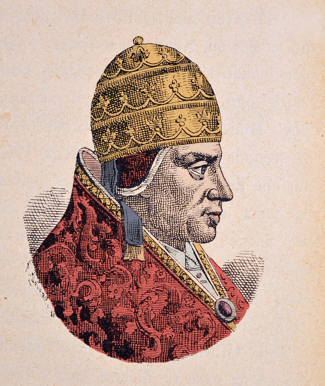 Paavi Urbain VI:n muotokuva (Urban tai Urbanus tai Urbano) (1378-1389) tekijältä Italian School