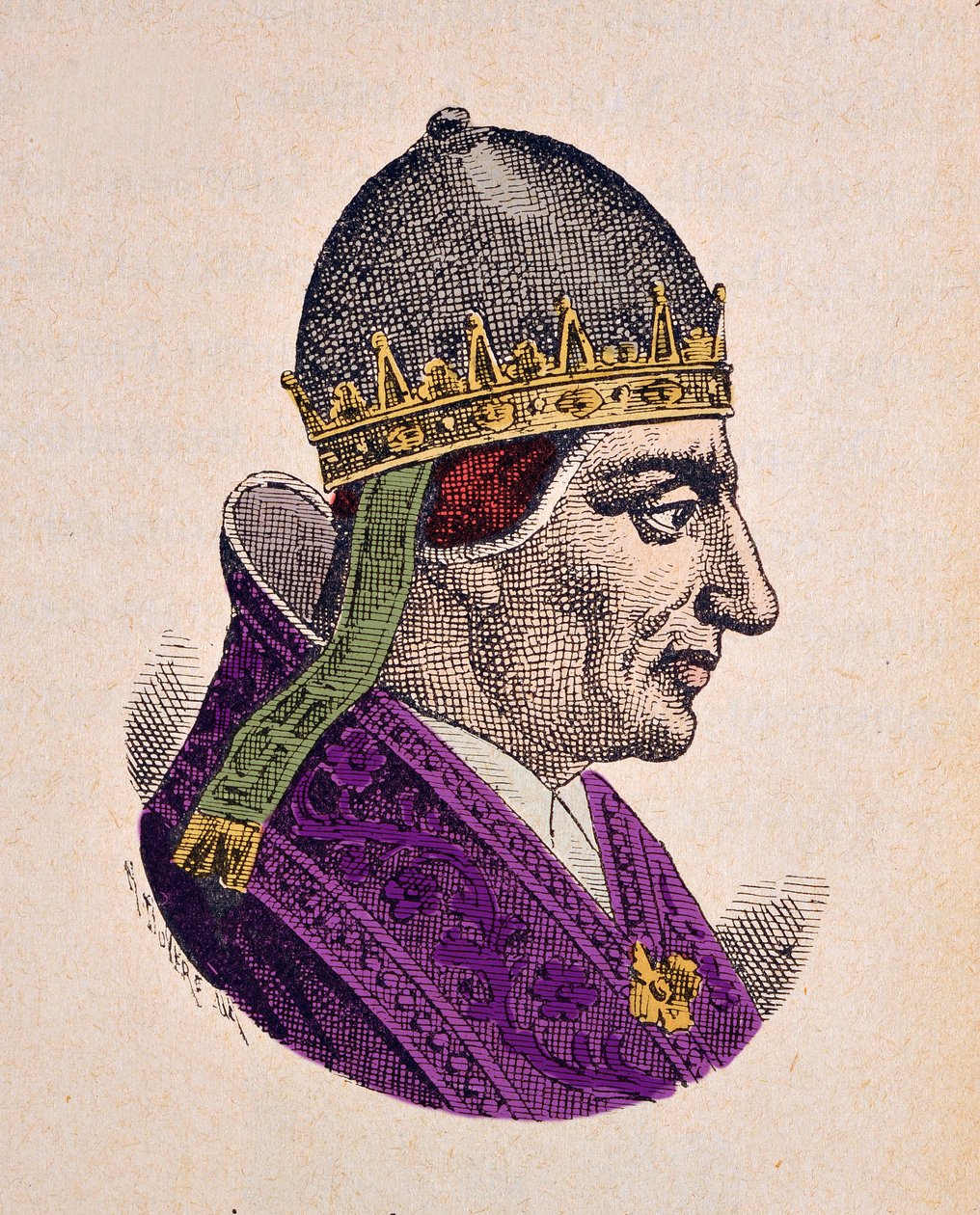 Paavi Urbain V:n muotokuva (Urban tai Urbanus tai Urbano) (1362-1370) tekijältä Italian School