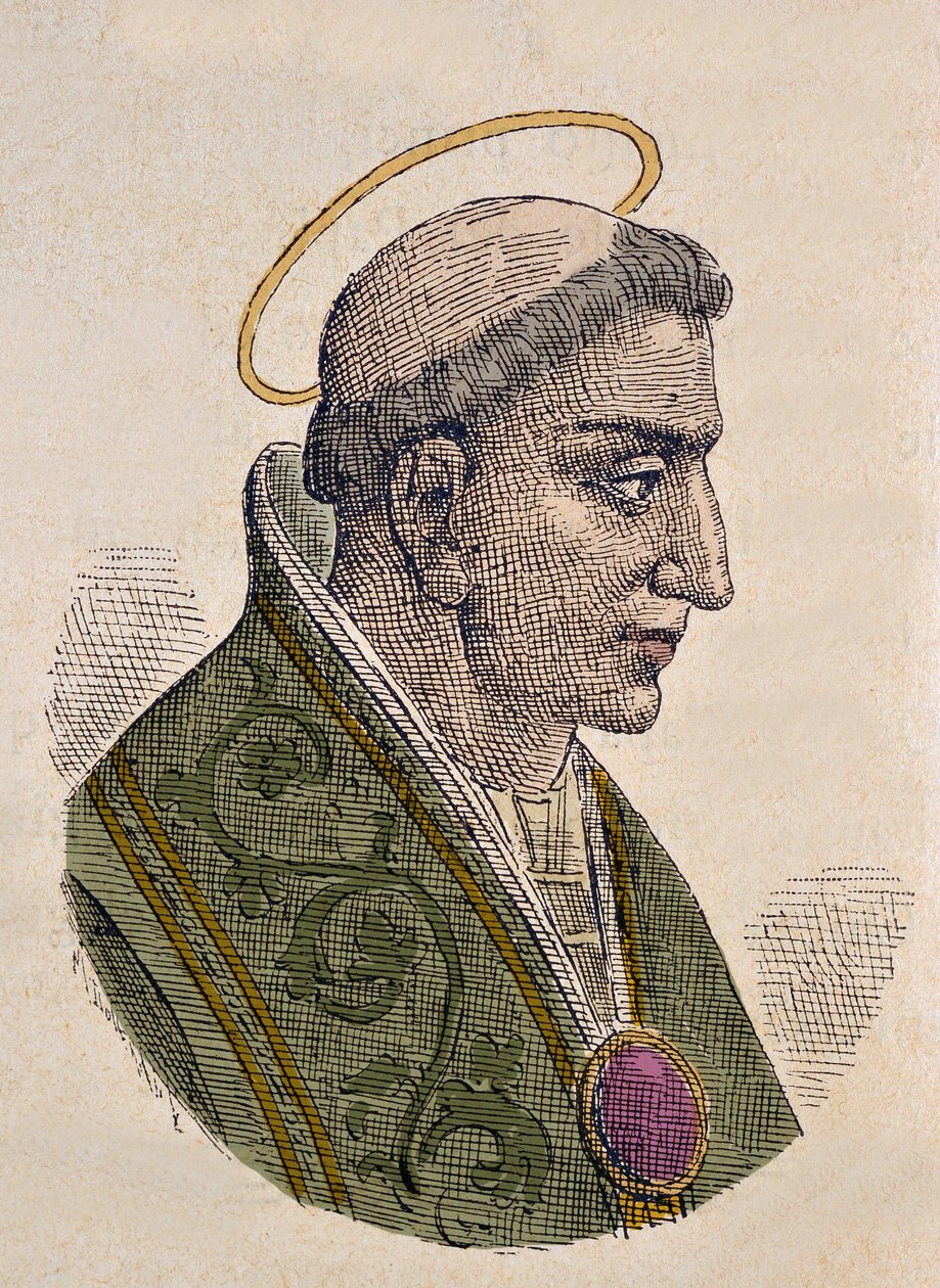 Paavi Sakarien muotokuva (Zachary tai Zacharias tai Zaccaria) (741-752) tekijältä Italian School