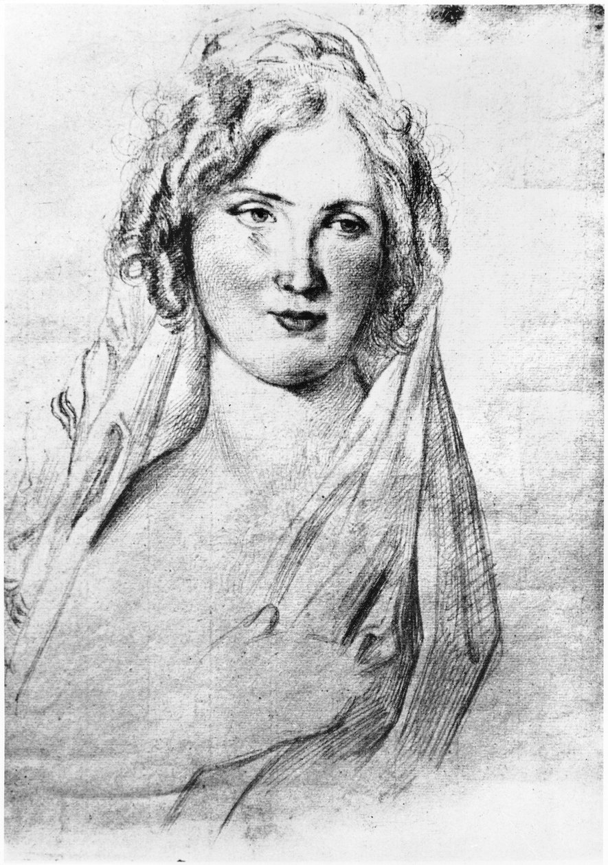 Muotokuva oletettu Angela Pietragruasta, kreivitär Simonettasta, ranskalaisen kirjailijan Stendhalin rakastajattaresta, hänen ollessaan Italiassa syyskuun 1811 ja 1815 välisenä aikana tekijältä Italian School