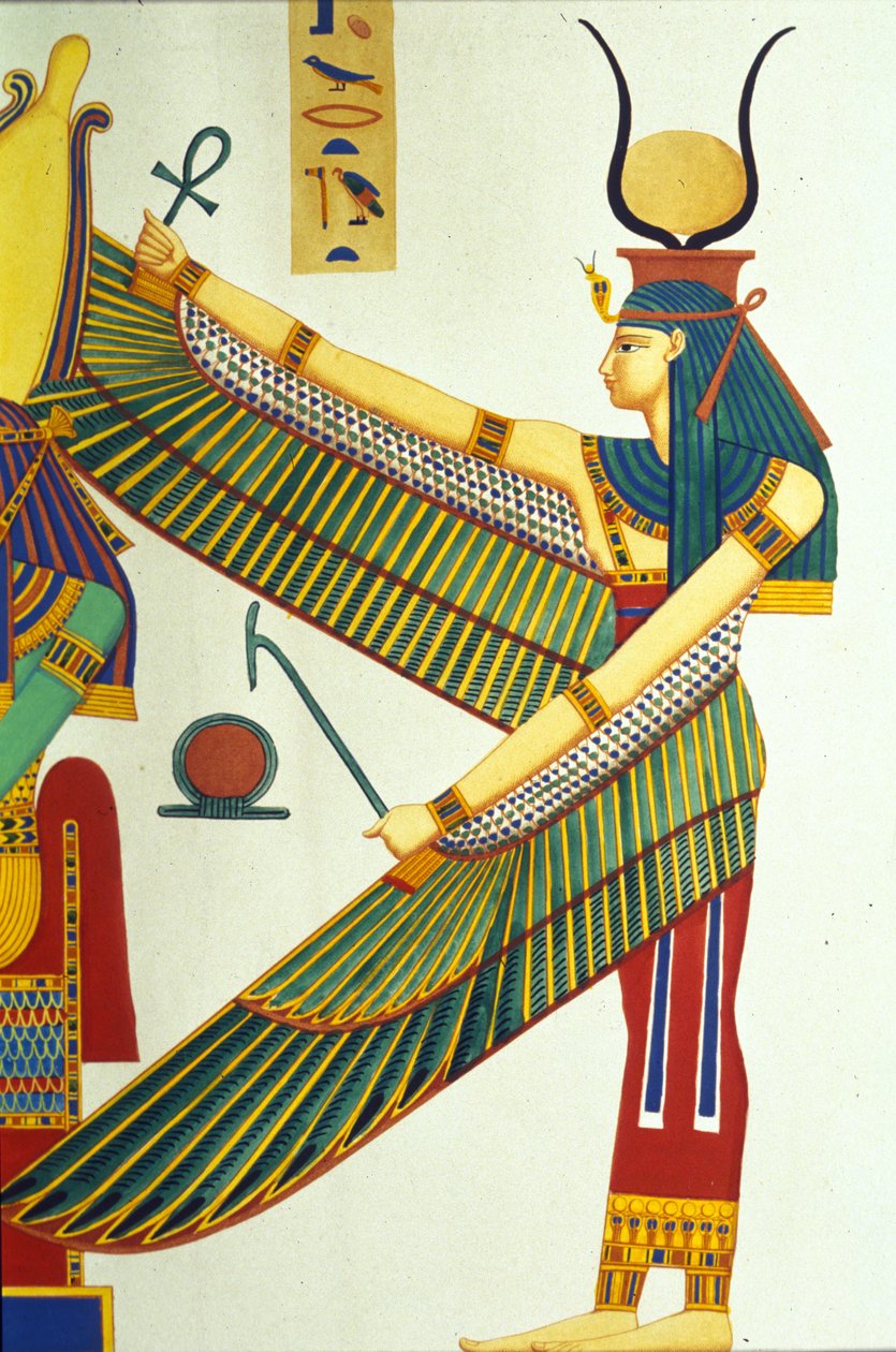 Isiksen esitys, kuvitus Egyptin ja Nubian monumenteista, Ippolito Rosellini tekijältä Italian School