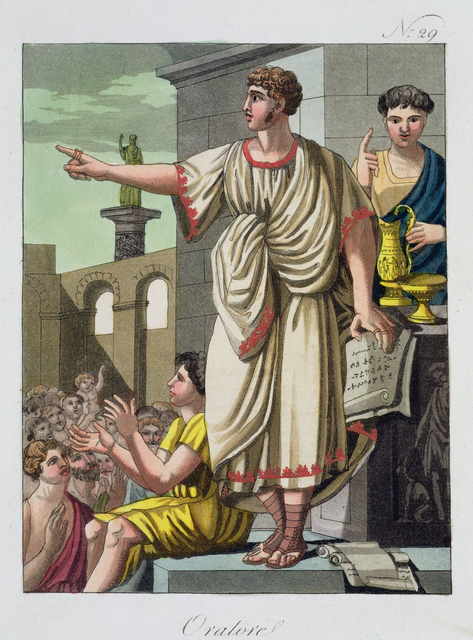Roman Orator, LAntica Romasta, 1825 tekijältä Italian School