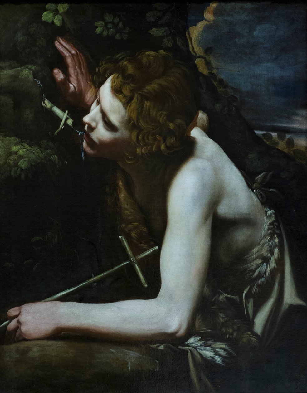 Johannes Kastaja, noin 1640-60 (öljy kankaalle). tekijältä Italian School