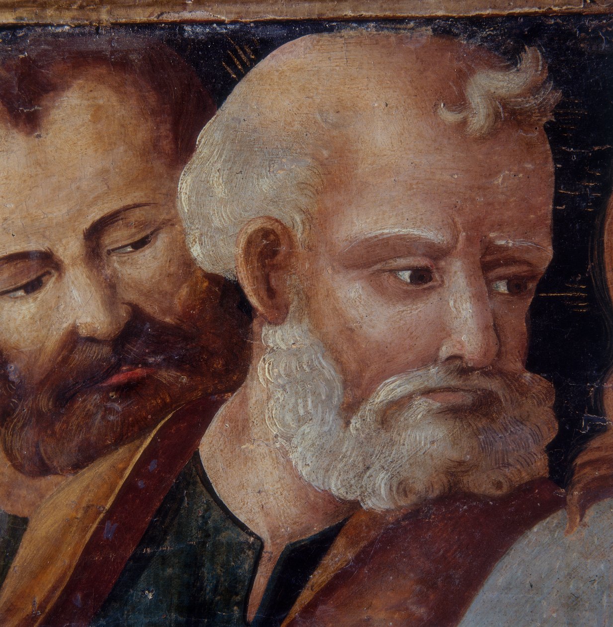 Pyhä Pietari, yksityiskohta alttaritaulusta, jossa on Madonna ja lapsi sekä pyhät Pietari ja Paavali, 1540 (tempera paneelilla). tekijältä Italian School