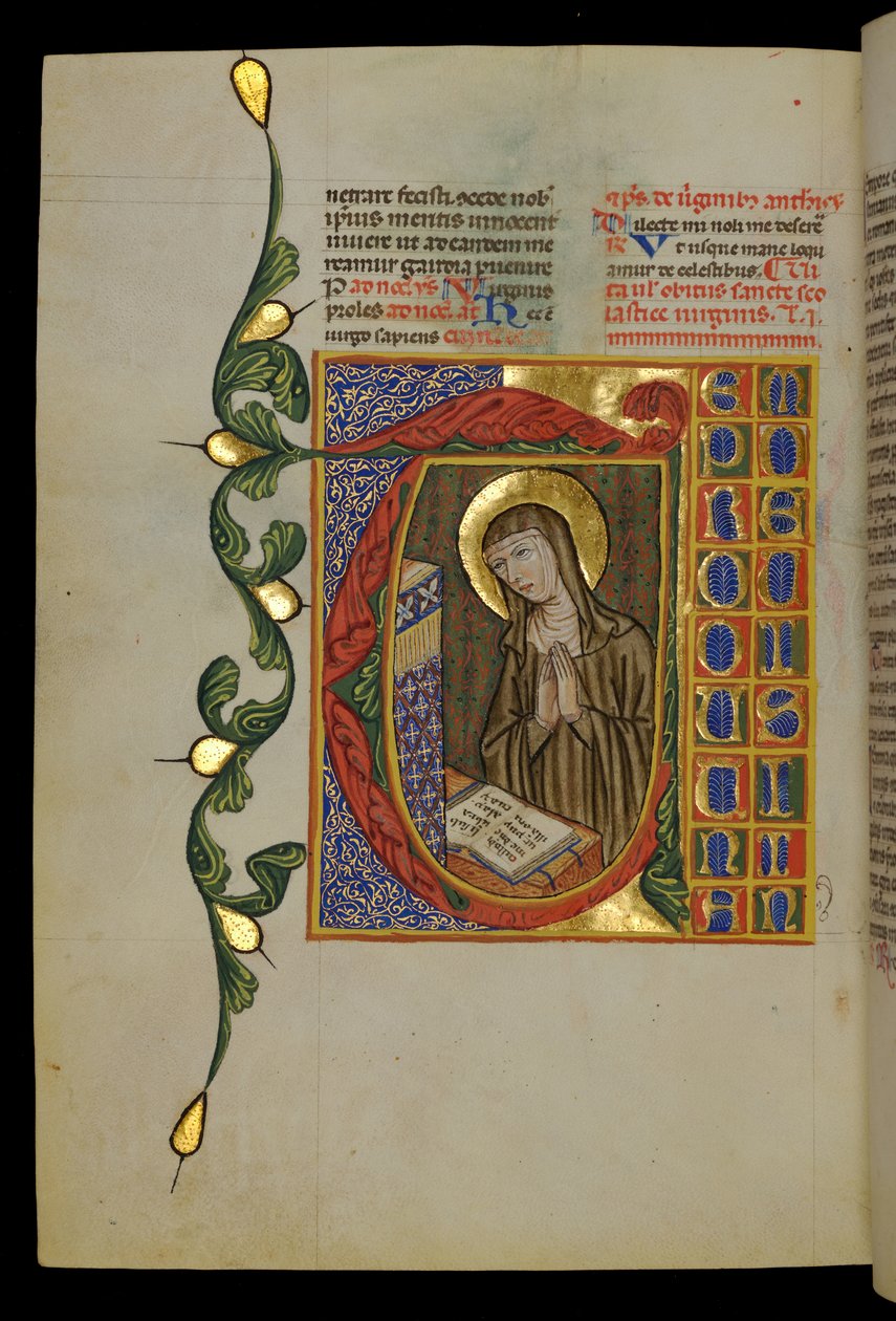 St Scholastica ja avoin kirja tekijältä Italian School