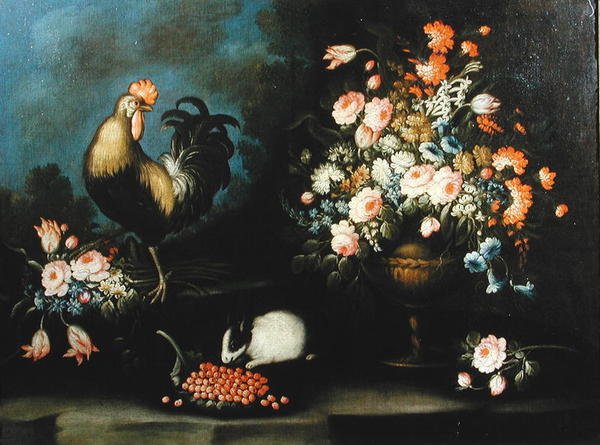 Still Life (öljy kankaalle) tekijältä Italian School