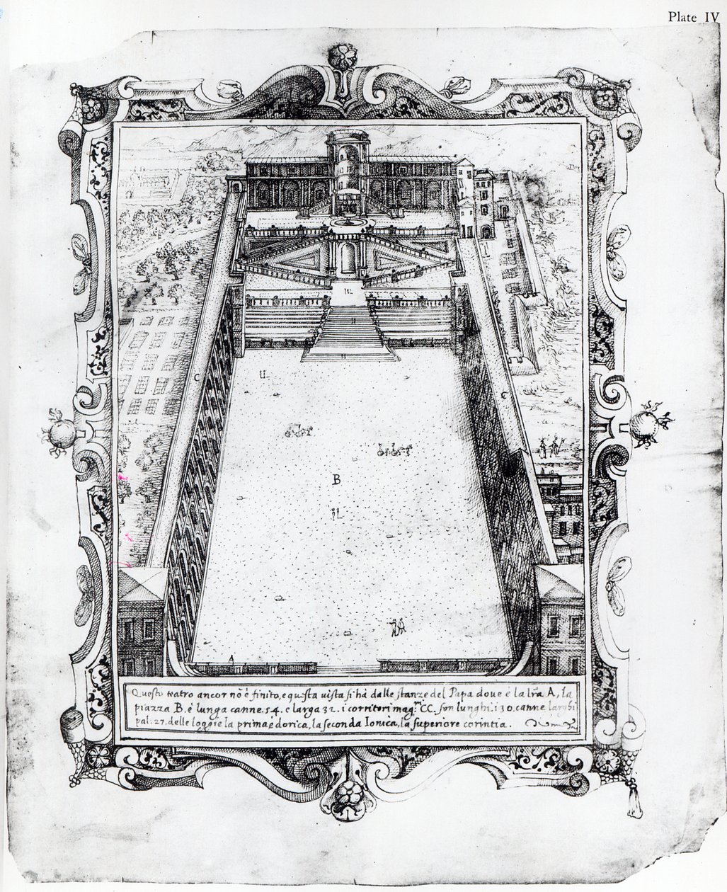 Belvederen tuomioistuin Vatikaanissa Roomassa, 1581 tekijältä Italian School
