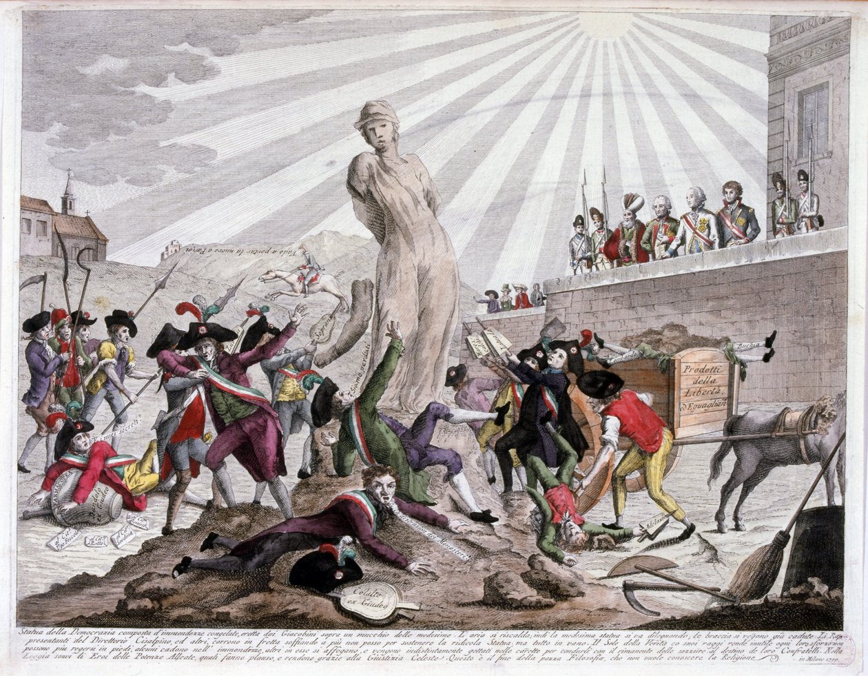 Directoire Ranskan vallankumouksen aikana 1789-94 tekijältä Italian School