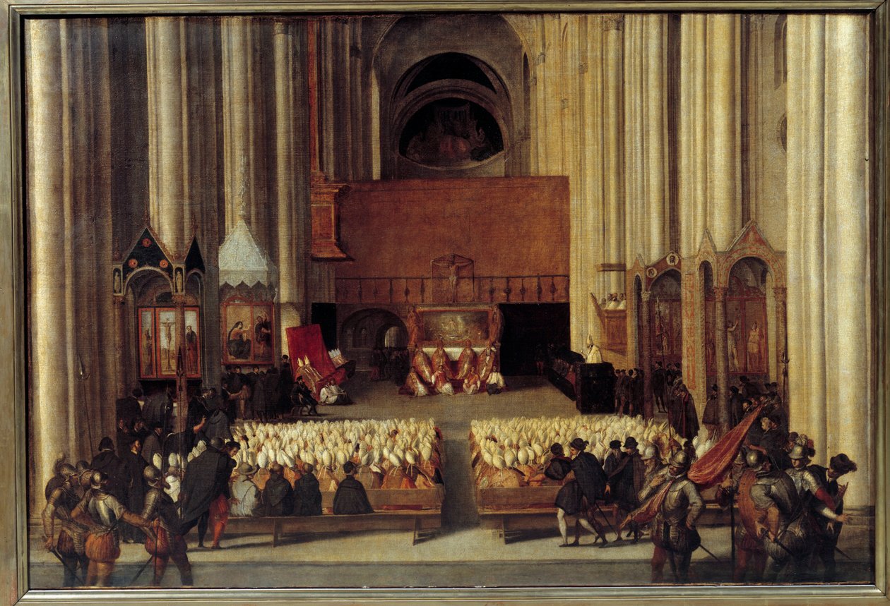 Trenton ekumeeninen kirkolliskokous. Trenton kirkolliskokous on roomalaiskatolisen kirkon tunnustama 19. ekumeeninen kirkolliskokous. Paavi Paavali III kutsui hänet vuonna 1542 vastauksena Martin Lutherin protestanttisen reformin puitteissa esittämiin pyyn tekijältä Italian School