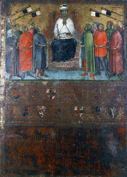 Hallitus palauttaa kaupunkien tarkastukset, 1385 tekijältä Italian School